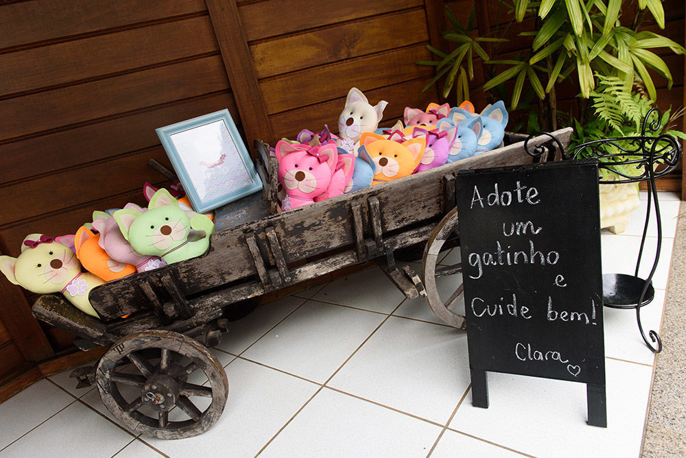 Foto Aniversário infantil com tema gatinhos em Curitiba - Clara 1 ano - Imagem 21
