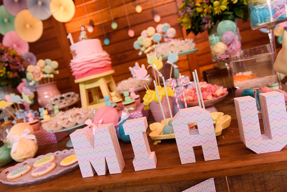 Foto Aniversário infantil com tema gatinhos em Curitiba - Clara 1 ano - Imagem 3